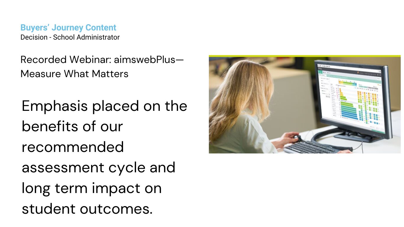 Buyers’ Journey Content - Decision - School Administrator